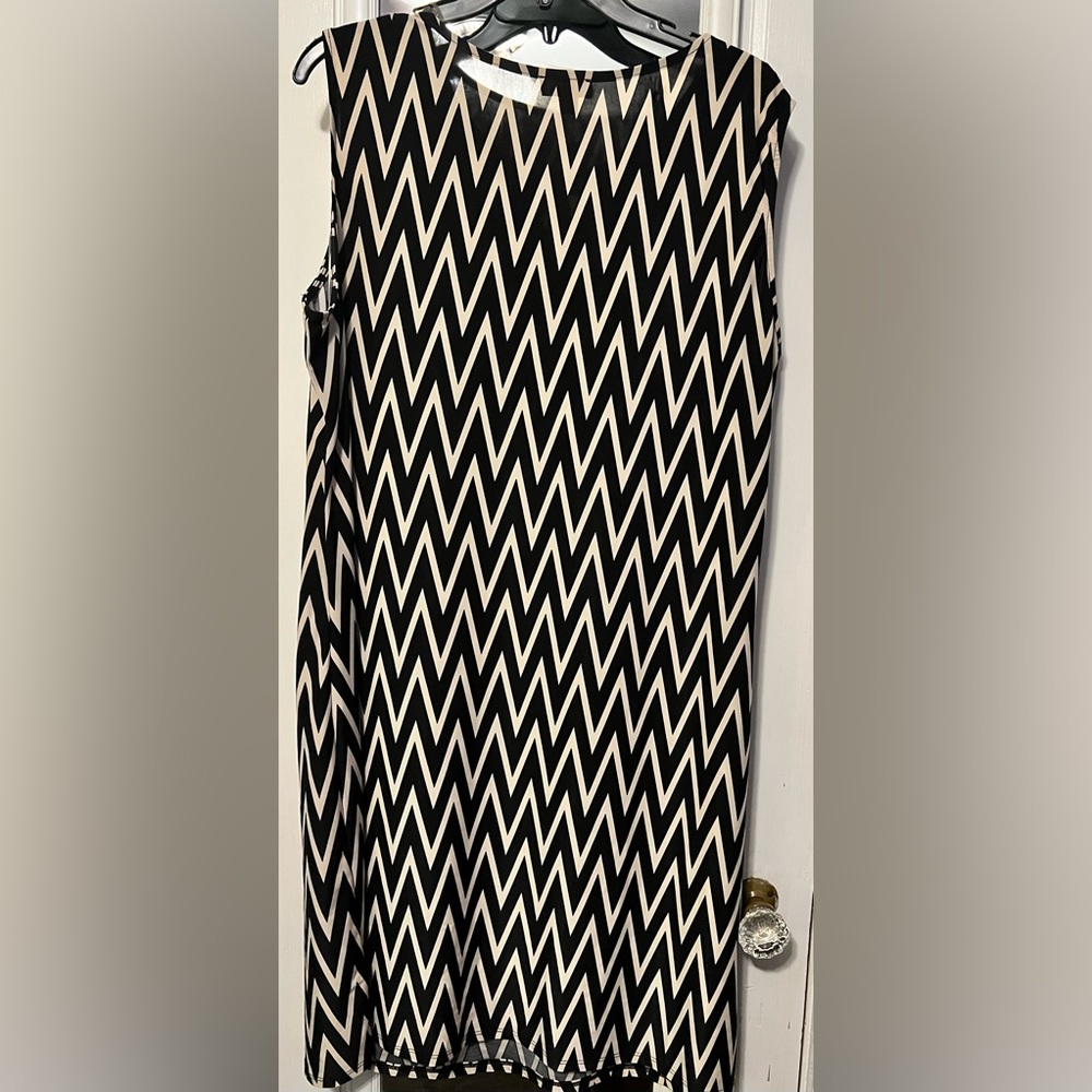 Tan and Black Messini Dress